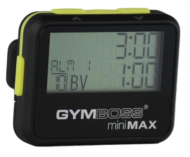 Gymboss intervalliajastin Minimax - musta/keltainen