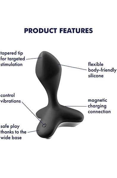 Satisfyer Game Changer Black Värisevä anaalitappi view 2