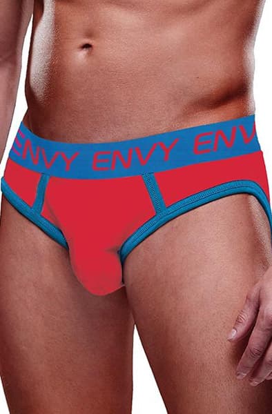 Solid Envy Jock Red Blue L/XL Jockstrap
