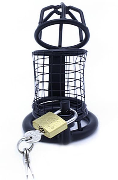 Kiotos Chastity Cage Squares Black 45 mm Siveyshäkki view 2