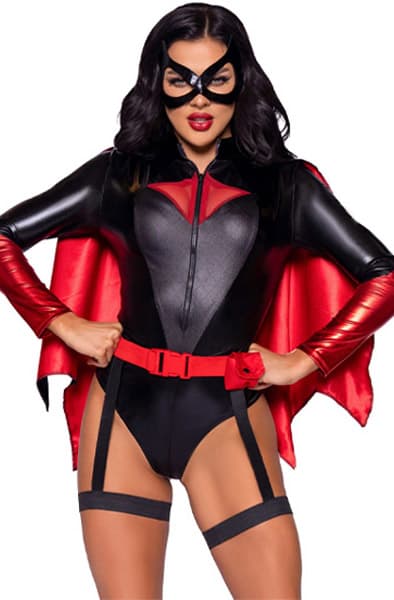 Leg Avenue Bat Woman Bodysuit M Roolileikki & naamiaiset