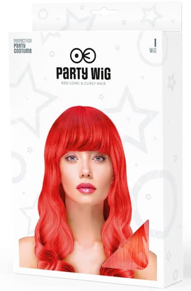 Party Wig Long Wavy Red Hair Peruukki view 2