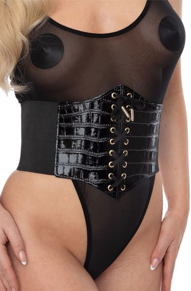 Croco Front Waist Cincher M/L Korsetti view 2