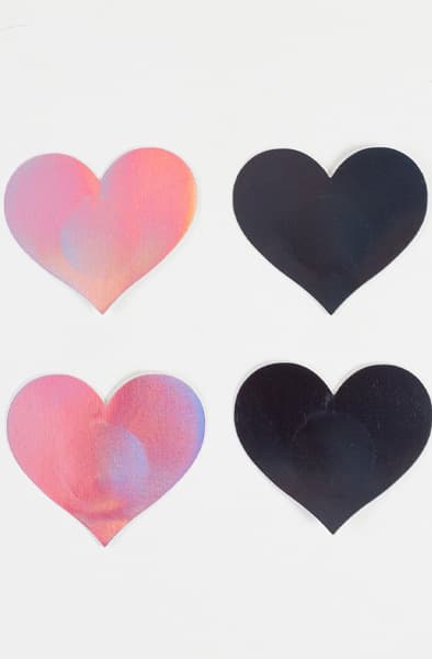 Nipple Covers Heart Shapped Holographic Nännisuojat view 2