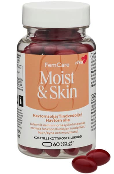 RFSU FemCare Moist & Skin 60 kapslar Ravintolisä