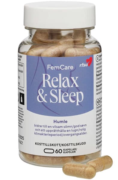 RFSU FemCare Relax & Sleep 60 kapslar Ravintolisä