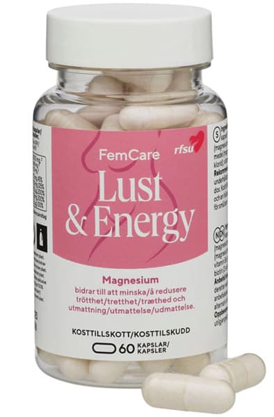 RFSU FemCare Lust & Energy 60 kapslar Halua lisäävä ravintolisä naisille