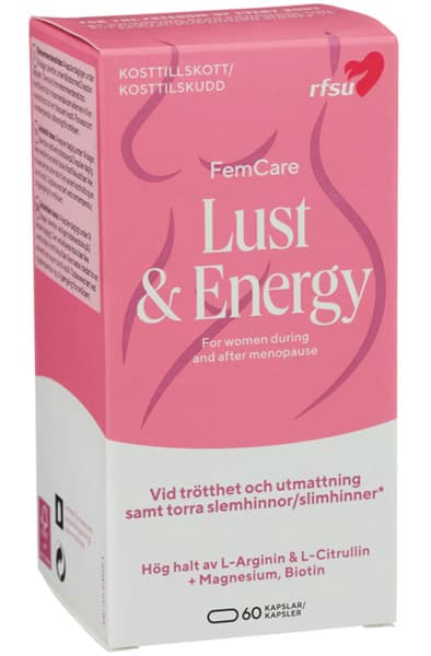 RFSU FemCare Lust & Energy 60 kapslar Halua lisäävä ravintolisä naisille view 2