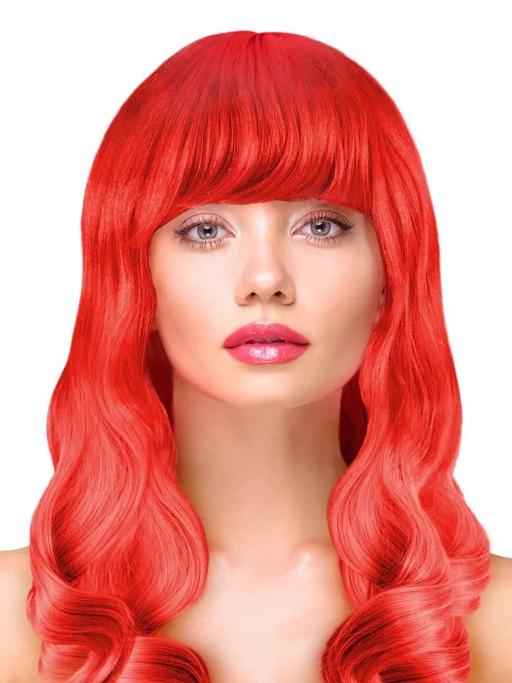 Party Wig Long Wavy Red Hair Peruukki