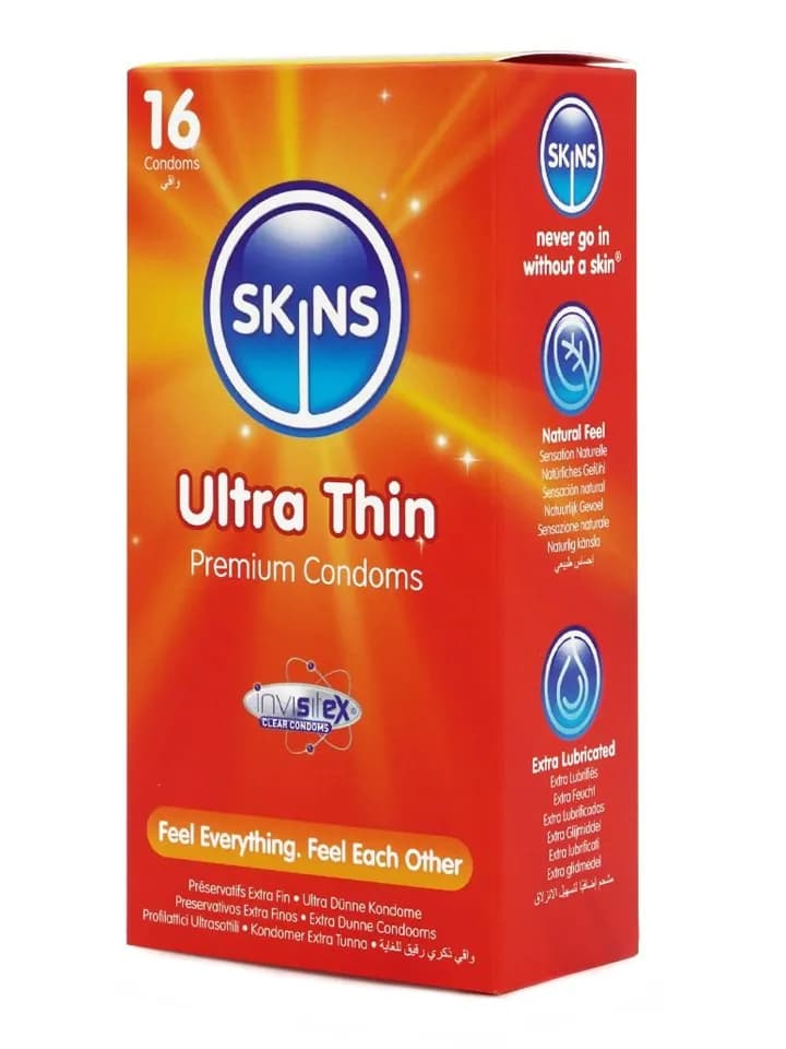 Skins Ultra Thin Condoms 16-pack Ohuet kondomit
