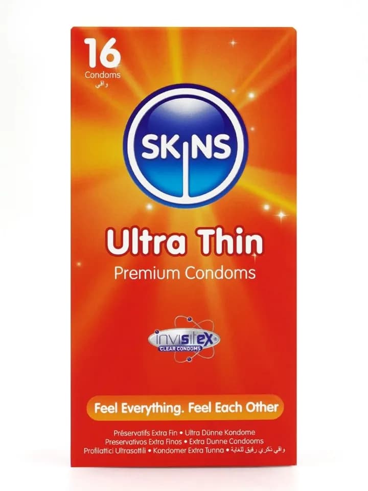 Skins Ultra Thin Condoms 16-pack Ohuet kondomit view 2