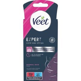 Veet Face Expert Cold Wax Strips - Normal Skin 1 set