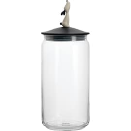 Alessi LULA JAR Lasipurkki koiranruoalle 150 cl Musta