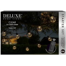 Deluxe Homeart LED-valosarja Clear aloituspakkaus 6 metri