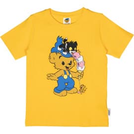 Bamse Jäätelö T-paita Keltainen 128 cl