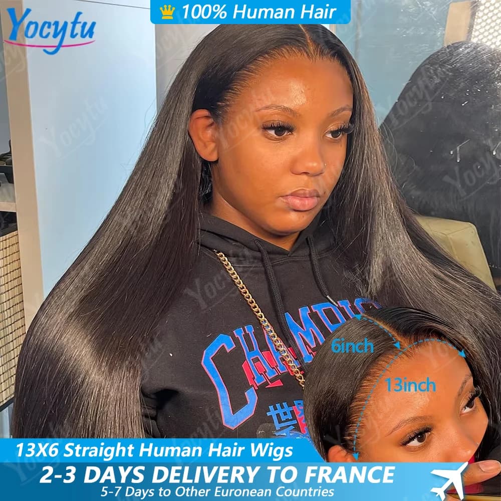 28 30Inch Lace Front Wig Human Hair YOCYTU HD Lace Wig 13x6 Human Hair Peruvian Lace Front Human Hair Wig 3 Days Delivery France