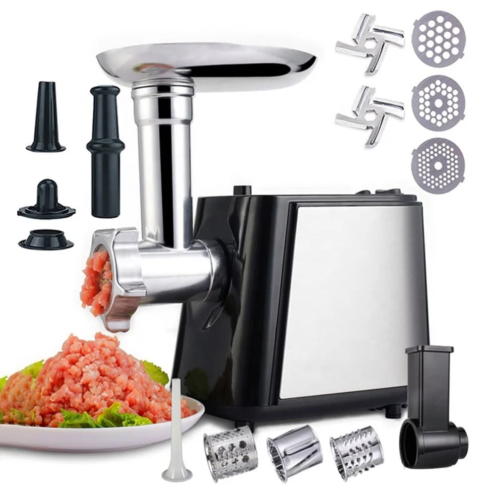 Electric Meat Grinder Powerful Max 2800W Heavy Duty Meat Mincer Sausage Grinder Stainless Steel Food Processor Sausage Stuffer