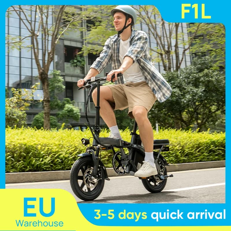 14 Inch Folding E-Bike 500W Power 48V 7.5Ah Removable & Fast Charge 40 Miles Hydraulic Front Suspension Dual Disc Brakes Naviga