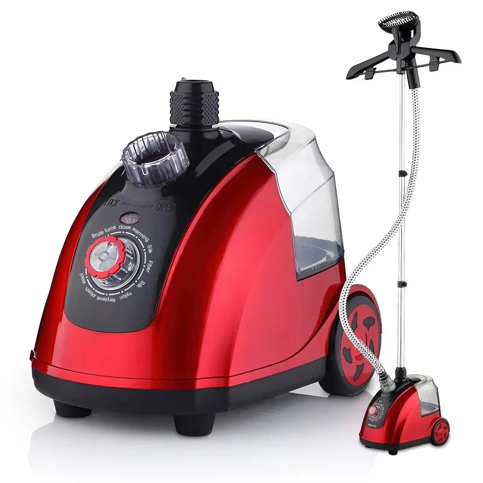1800W Handheld Hanging Steam Iron 26s Fast Heating 11 Gear Adjustable Garment Steamer 1.8L Tank for Home Clothes Wrinkle Removal