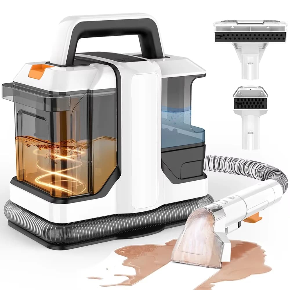 Portable Carpet Cleaner Machine 750W 15KPA Multifunctional Handheld Mite Remover Sofa Carpet Wet Cleaner for Sofa Car Seat