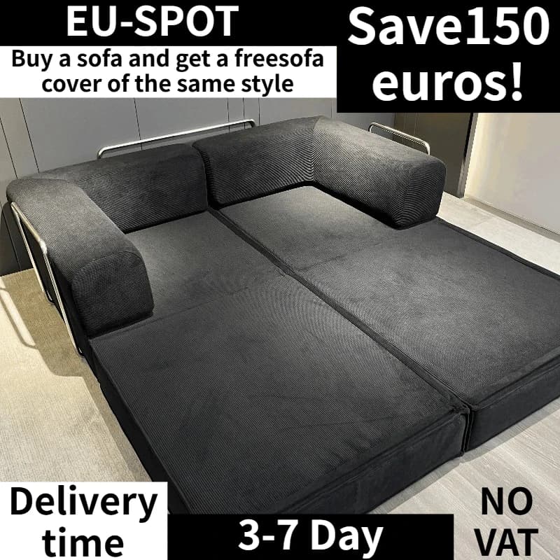 2026 EU New Modern Simple Vacuum Compression Sofa 205*100*70cm Convertible Sofa Cover Multi-functional Sofa Bed