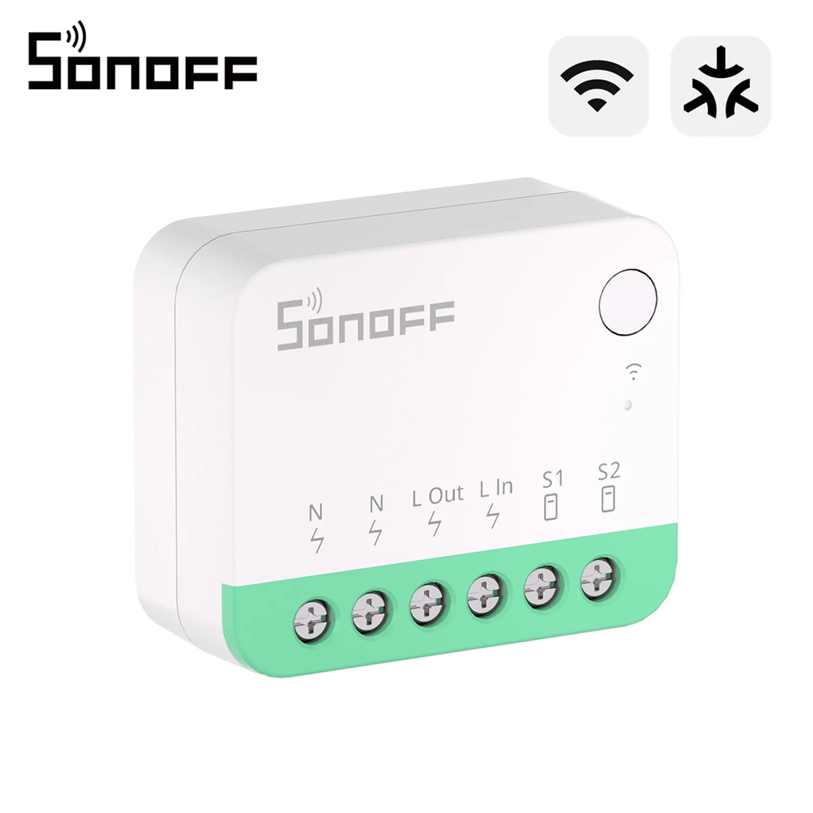 SONOFF MINIR4M MINI Extreme Wi-Fi Smart Switch ESP32 Chip Detach Relay Matter Compatible eWeLink Voice Control via Alexa Google
