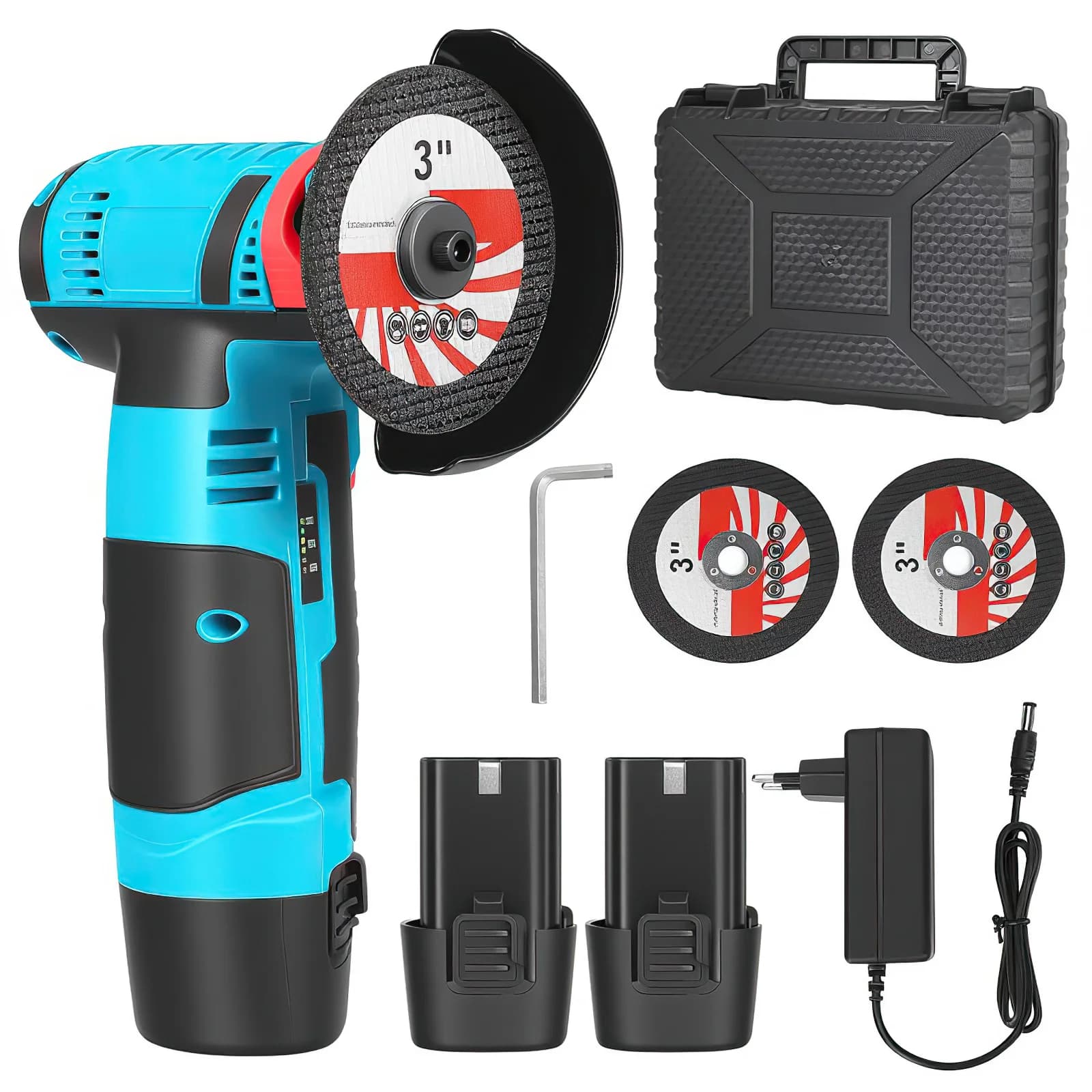 Mini angle grinder, mini cordless grinder for home use, cutting machine, polishing machine, electric hand grinder, polishing machine.