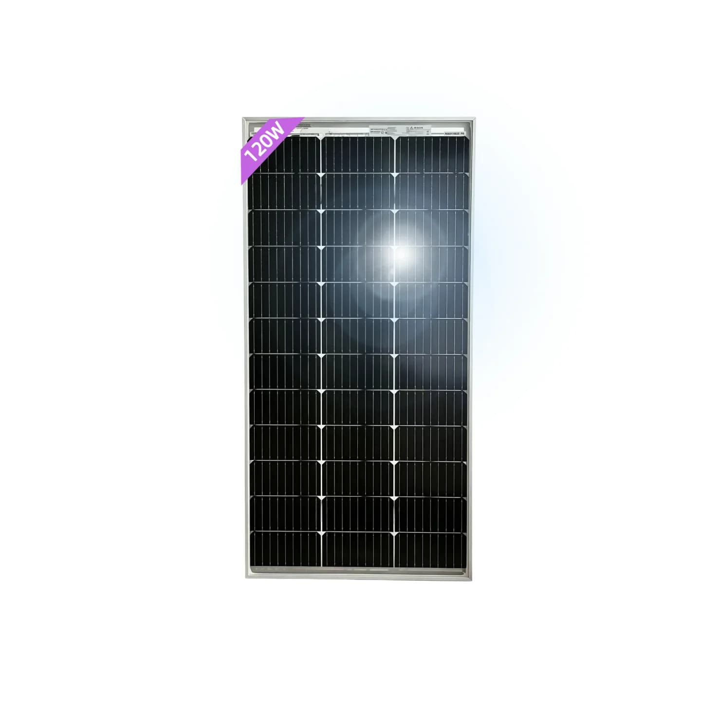Bifacial 120W 12V monocrystalline solar panel, high-efficiency photovoltaic power module, used for RVs, boats, rooftops, gardens