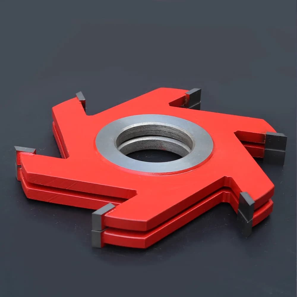 120mm 1 piece Wood Spindle Shaper Moulder Cutter Head Adjustable Grooving Blade knife Set For Woodworking Tools Slotting Profile