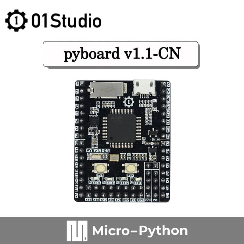 01Studio pyBoard V1.1-CN Micropython STM32 STM32F405 Development Demo Board Embedded Programming