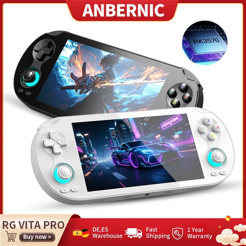 Anbernic RG VITA Pro Retro Handheld Game Console 5.5" IPS 1920*1080 Touch Screen 5000mAh Android Video Games Player AI 1080p DP