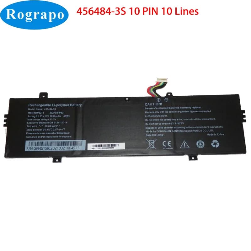 New 11.55V 3896mAh 45WH Medion Gear 456484-3s 456484-3s-1 Notebook Laptop Battery