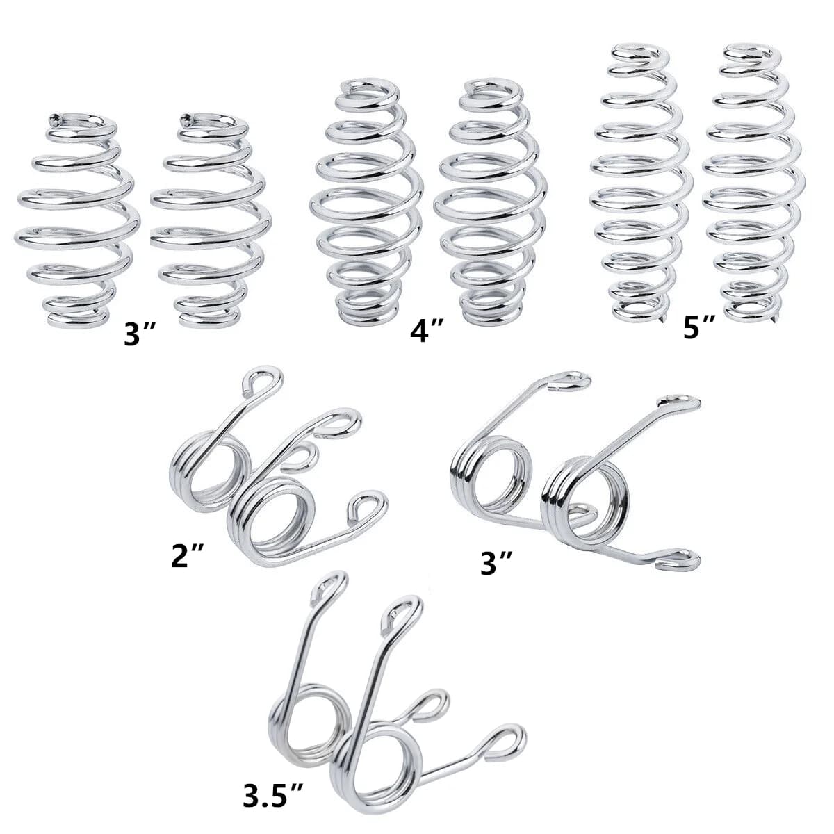 Motorcycle 2''/3''/3.5"/4"/5'' Solo Seat Springs For Harley Honda Yamaha Kawasaki Suzuki Sportster Bobber Chopper XL883 XL1200