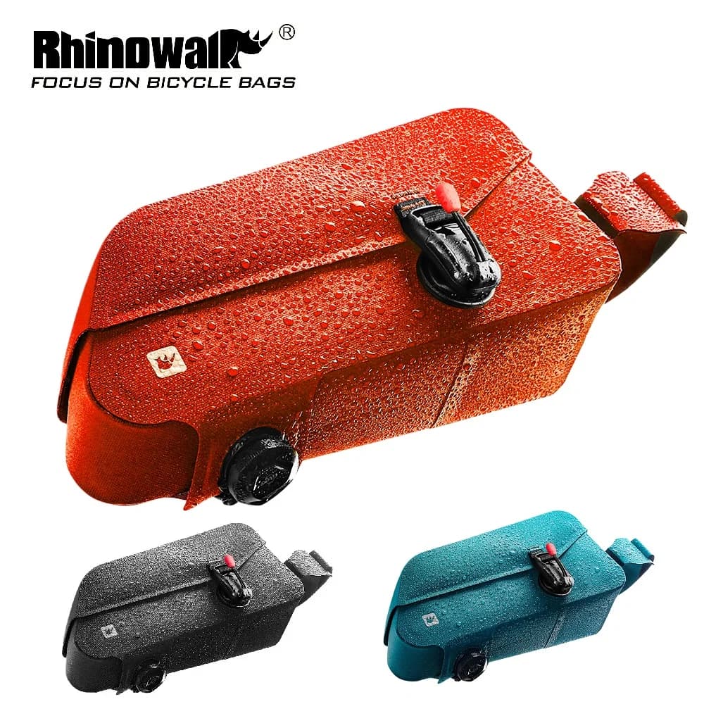 Rhinowalk Bike Front Tube Bag Waterproof Magnetic Buckle bike Frame Bag Large Capacity MTB Road Cycling Top Bicycle Bags