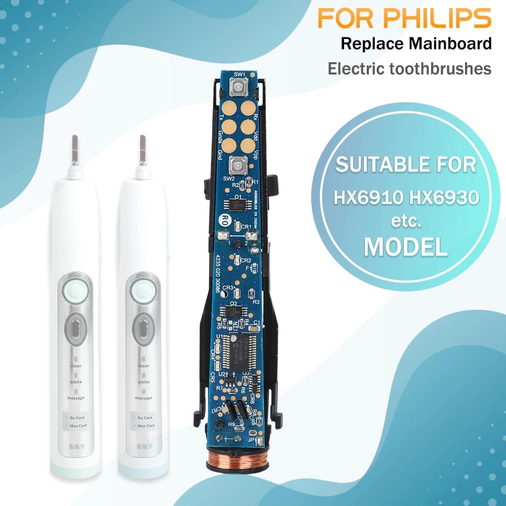 Electric Toothbrush Control Board Motherboard for Philips Sonicare HX6930 HX6910 Replacement Part Mainboard