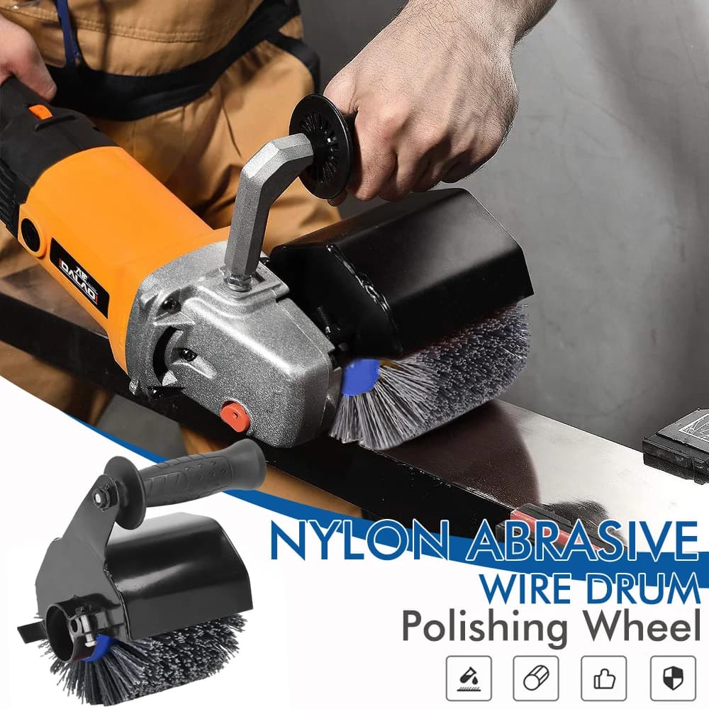 Multi-function M10/M14/US Thread Electric Angle Grinder Wire Drawing Machine Accessories for Metal Steel Wood Sander Polishing