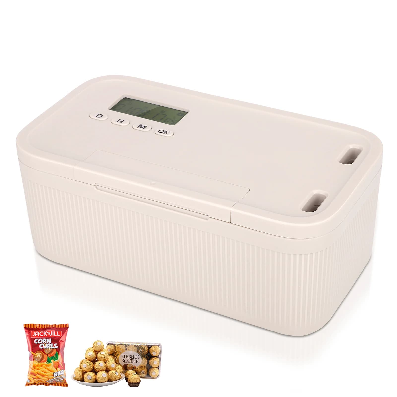 Upgrade Electronic Time Lock Box Safe Timer Lock Container Multi Function Phones Cigarettes Personal Items Files Items Storage