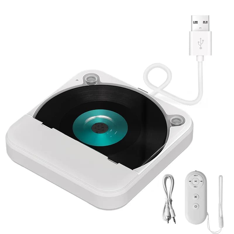 Car CD Player USB Connection Without Quality Loss HiFi Multifunctional CD Player For Different Vehicle Models White