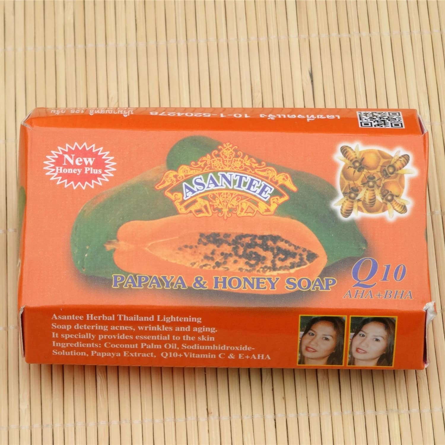 Thailand ASANTEE Papaya Honey Natural Plant Extract, Mild And Non-irritating, Suitable For All Skin Types (1 Pack)