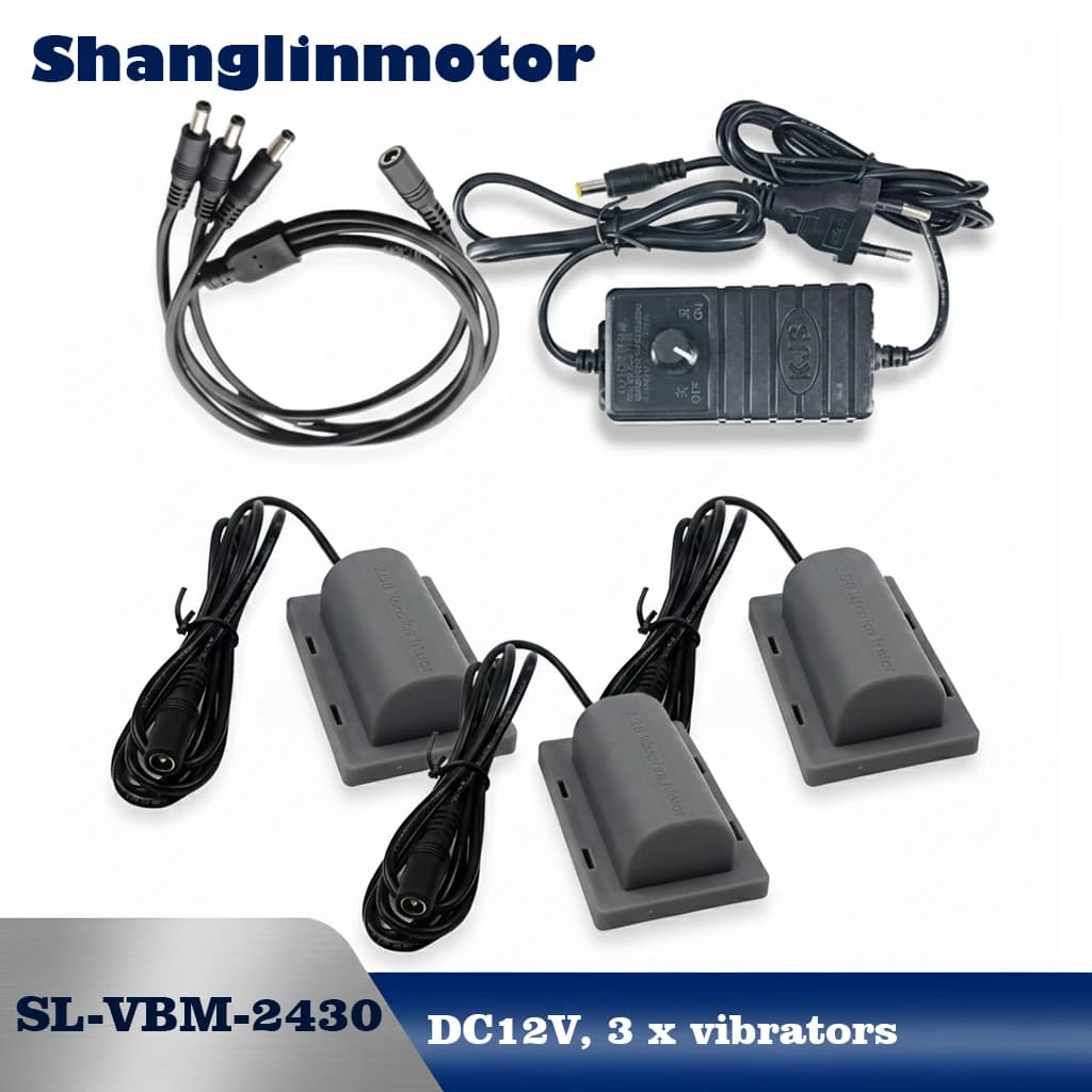3PCS DC 12V Synchronized Vibration Motor Kit 4500RPM Adjustable Speed Vibrator for DIY Massage Pillow Pet Feeder Shaker