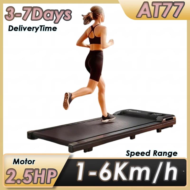 AOLAYGO AT77 Treadmill Brushless Motor Speed Range 1-6Km/h Max Load 100KG Running Machine Adjustable Slope Low Noisy Treadmill