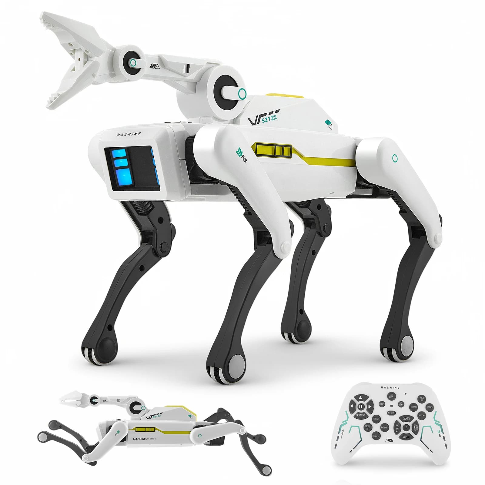 New Upgrade Intelligent AI RC Robot Dog Voice Dialogue APP Remote Control Programming Singing Dancing Machine Dog Kids Toys