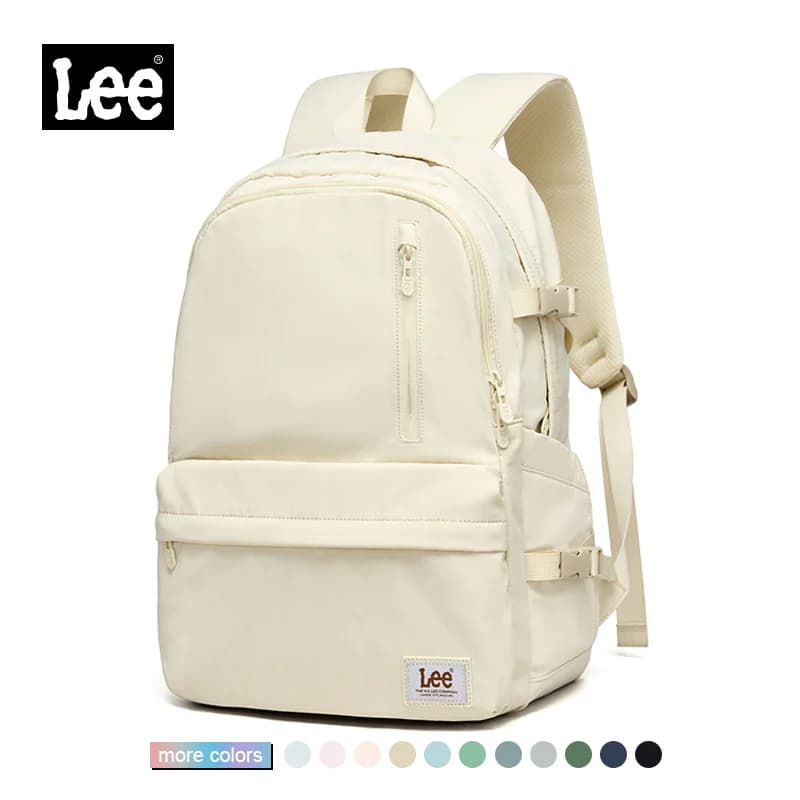 LEE Brand Stylish Unisex Ultralight Oxford School Backpack Man Women 15.6 Inch Laptop School Bag Ladies Pink Red Best Schoolbag