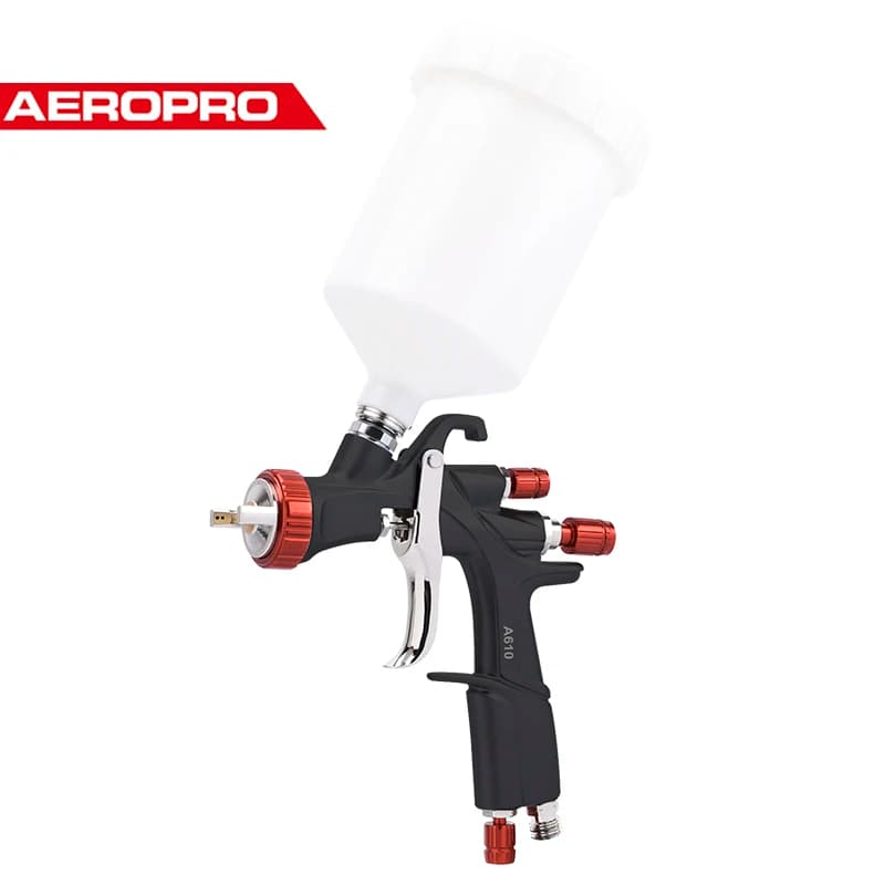 AEROPRO A610 LVLP Spray Gun Professional R500 Air Paint Gun Spray Paint Automotive Paint Gun Airbrush 1.3/1.4/1.5/1.7/2.0mm