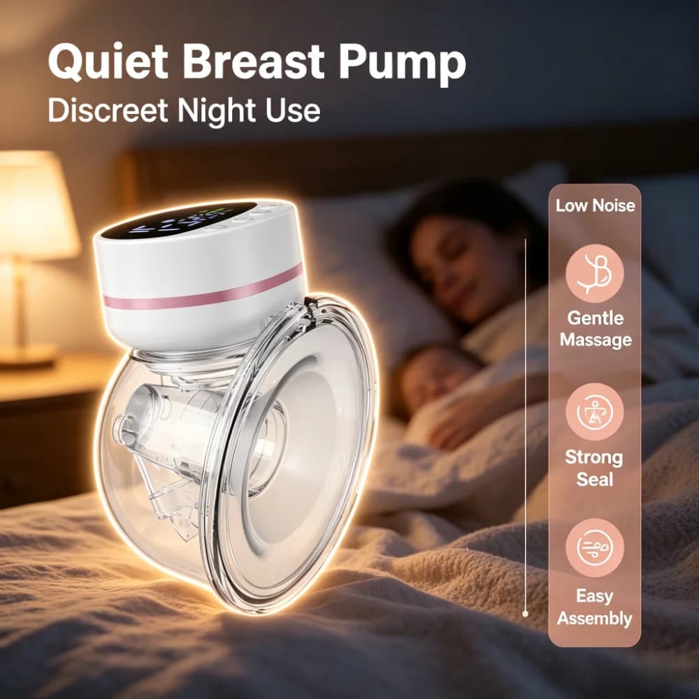 Hands Free Wearable Electric Breast Pump Portable Strong Suction Rechargeable Silent BPA Free Nursing Breastfeeding for Mothers