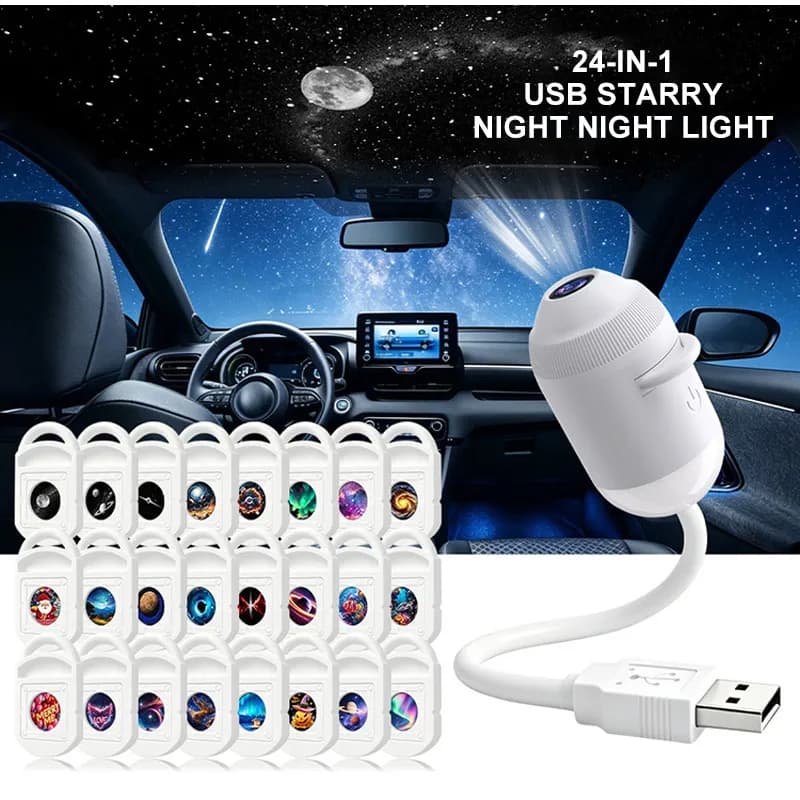 2027 HD Smart Dynamic 3D Holographic Night Light Projector 2-IN-1 360° Adjustable Galaxy & Ocean Projector for Bedroom Ceiling
