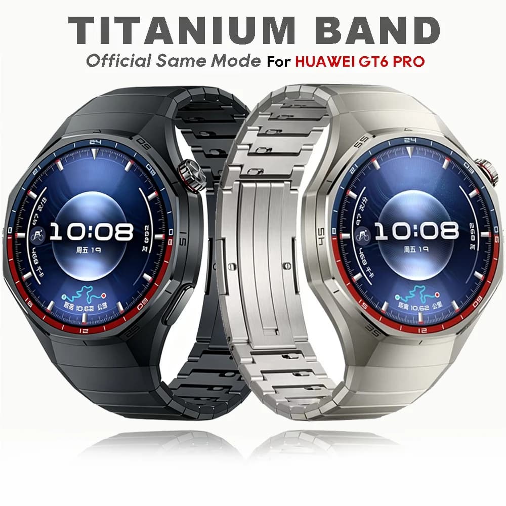 Original 1:1 No Gaps Titanium Strap for Huawei Watch GT 6 Pro 46mm Metal Luxury Bracelet belt correa Huawei Watch GT6 Pro band