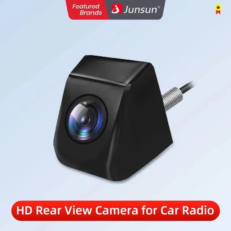 Junsun Car Rearview Camera AHD 720P Resolution WaterProof 140°Wide-Angle Reverse Backup Parking Camera for DVD Car Accessories