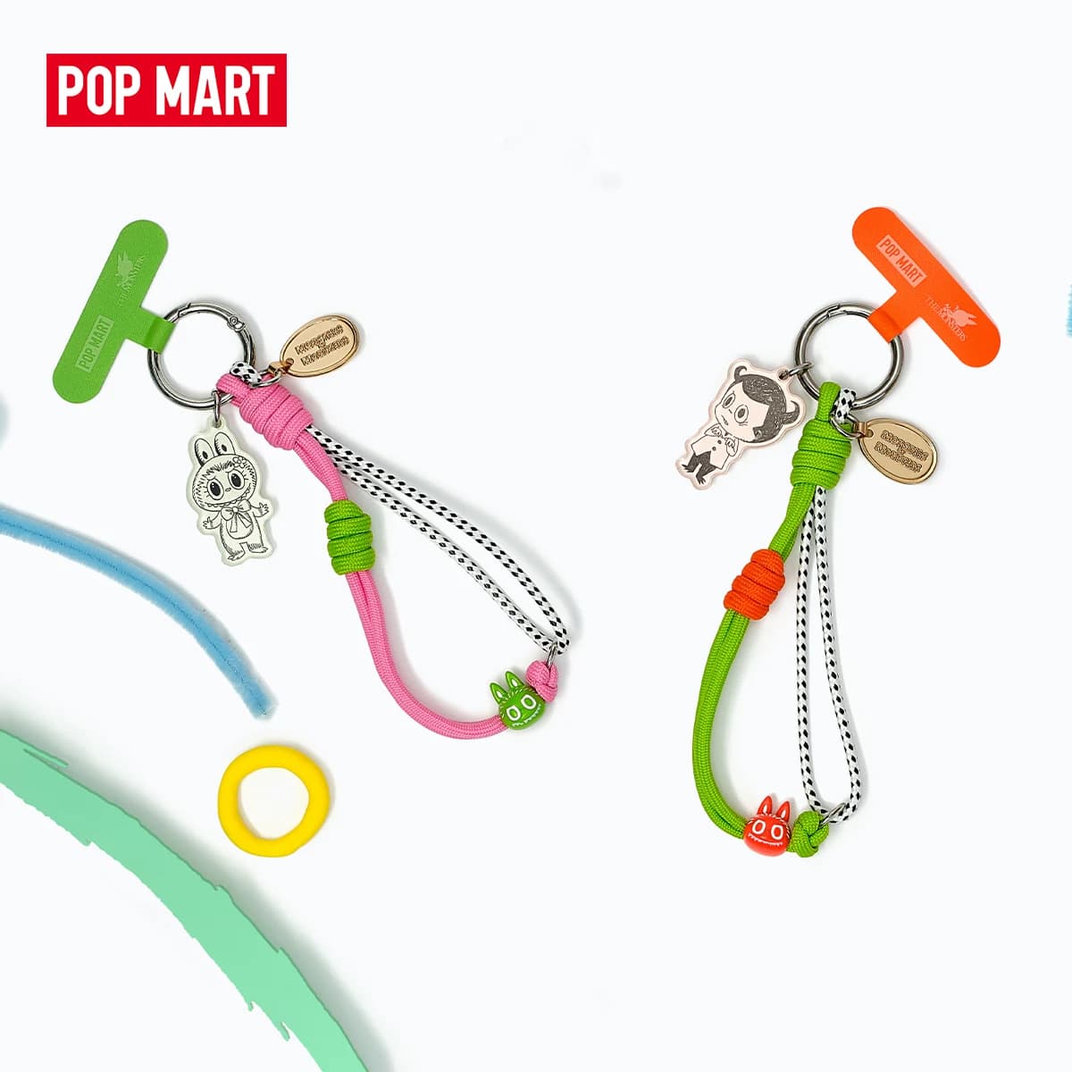 POP MART THE MONSTERS 10th Anniversary Series Phone Charm 1PC/9PCS POPMART Blind Box