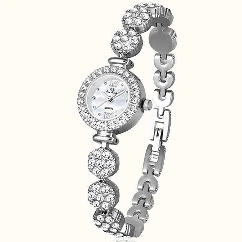 Women Bracelet Watches Top Brand Luxury 2025 For Ladies Wrist Watches Golden Quartz Gold Unique Rhinestone Steel Band Gift